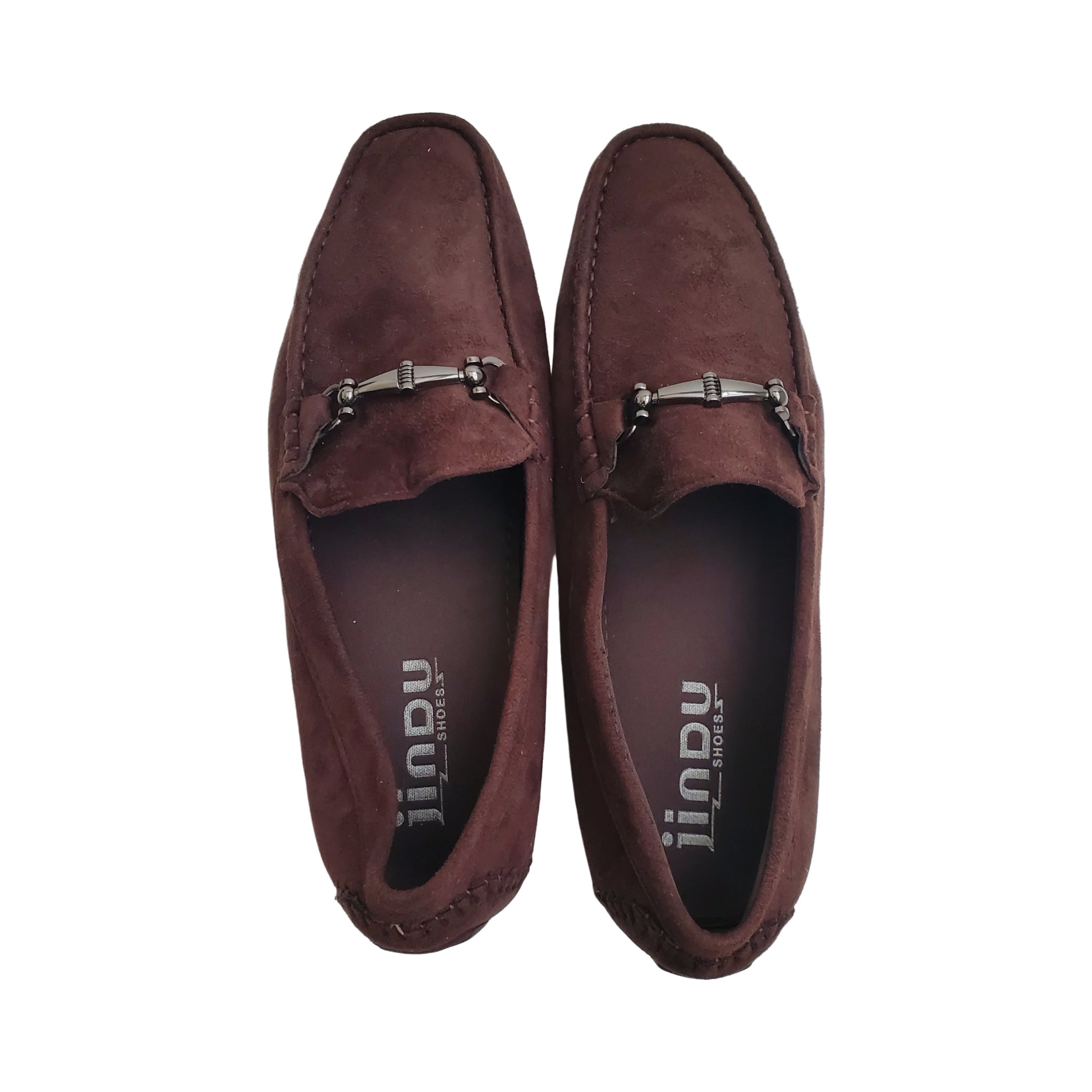 Mens Moccasin Suede Leather Boat Shoes Penny Loafers Slip On Casual Driving Shoes Outdoor Walking Flats Shoes Fashion Large Size Single Shoes