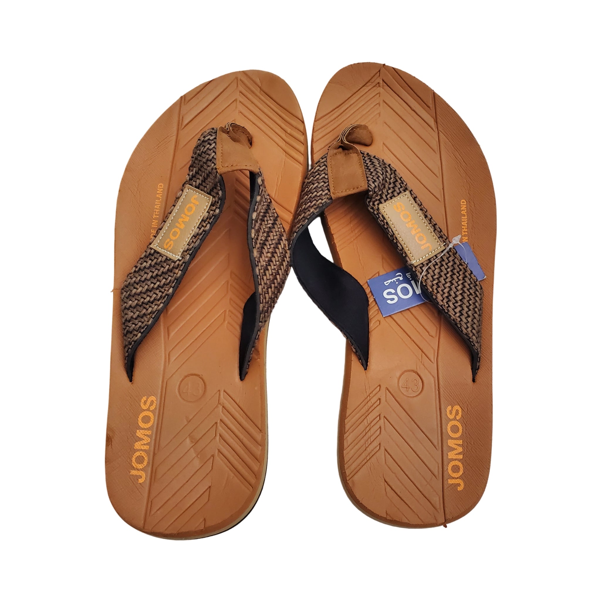 Jomos Mens Flip Flops Leather  Sandals  Beach Slippers