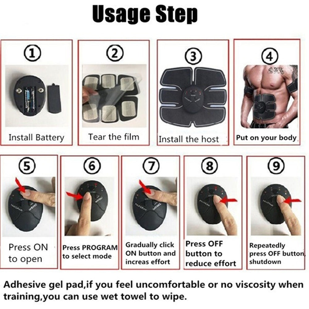 Smart Fitness Abdominal Massager Six Pack Abdominal and Arm Muscle Training Device_11