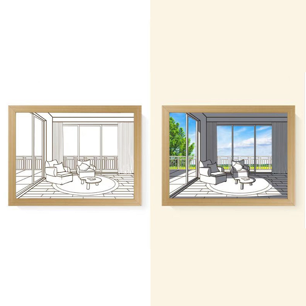 LED Light Painting Modern Decorative Night Light USB Plugged- in_9