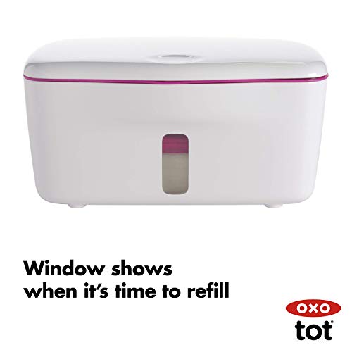 OXO Tot Perfect Pull Wipes Dispenser, Gray , 8.75x6.5x4.5 Inch (Pack of 1)