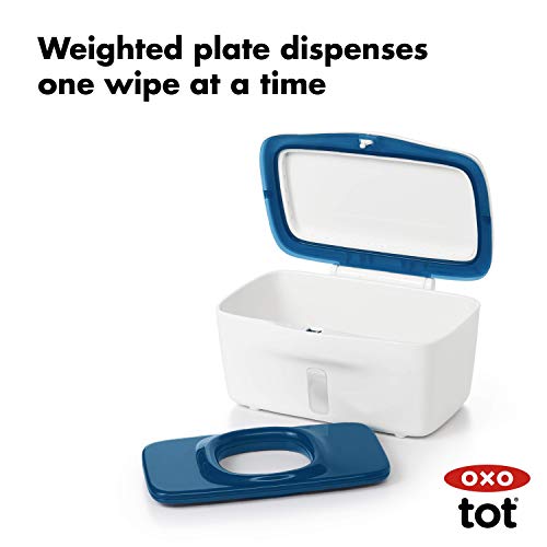 OXO Tot Perfect Pull Wipes Dispenser, Gray , 8.75x6.5x4.5 Inch (Pack of 1)