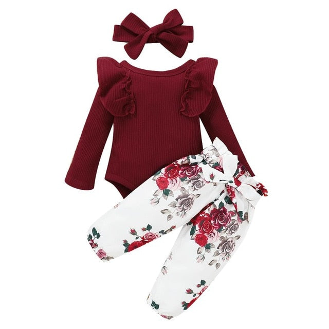 Newborn girl Clothing Outfit (Red)