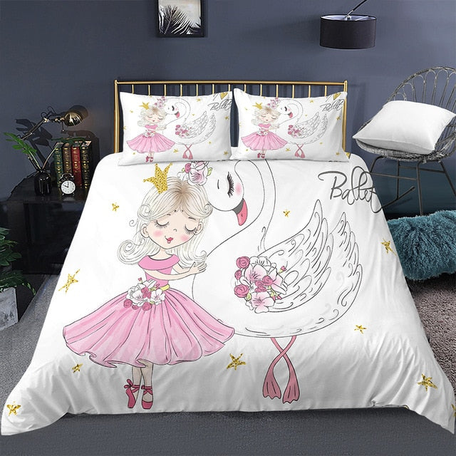 Cartoon Bedding Set for Baby Kids Children Crib Duvet Cover Set & Pillowcase