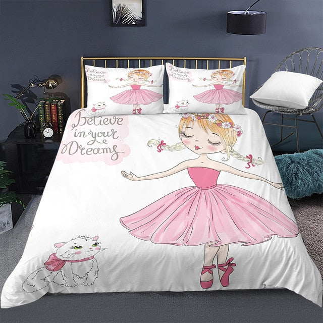 Cartoon Bedding Set for Baby Kids Children Crib Duvet Cover Set & Pillowcase